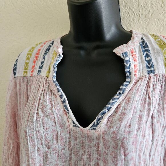Roberta Roller Rabbit Cover-Up Tunic with Tassels - Picture 2 of 8